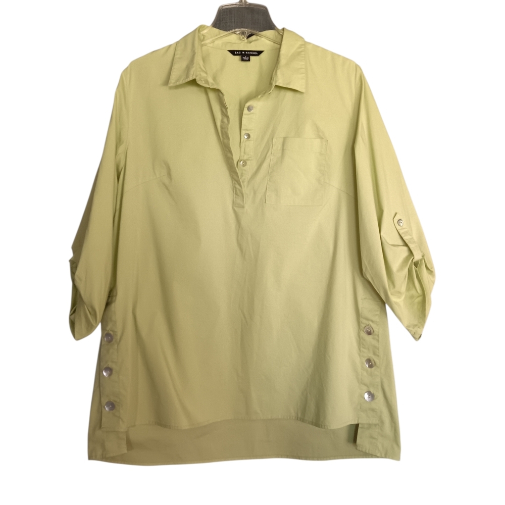 Zac & Rachel Light Green Blouse - Picture 2 of 6